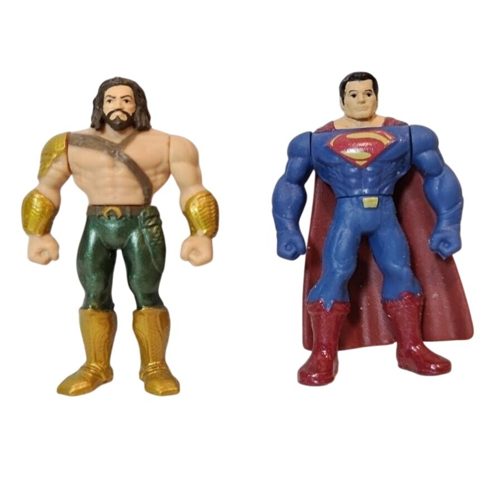 Mega Bloks Mini Figures DC Comics Superman Aquaman Justice League Figurines